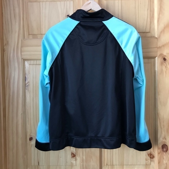 Coldwater Creek colorblock zip front performance wear track jacket large - Picture 10 of 12